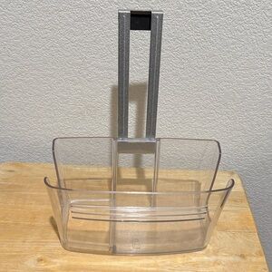 Clear and Silver Shower Caddy